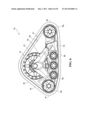 TRACK ASSEMBLY FOR PROVIDING TRACTION TO AN OFF-ROAD VEHICLE SUCH AS AN     ALL-TERRAIN VEHICLE (ATV) OR A SNOWMOBILE diagram and image