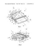 HOUSING FOR RECEIVING A REMOVABLE HARD DISK, INCLUDING A TILTING CAM FOR     REMOVING SAID HARD DISK diagram and image