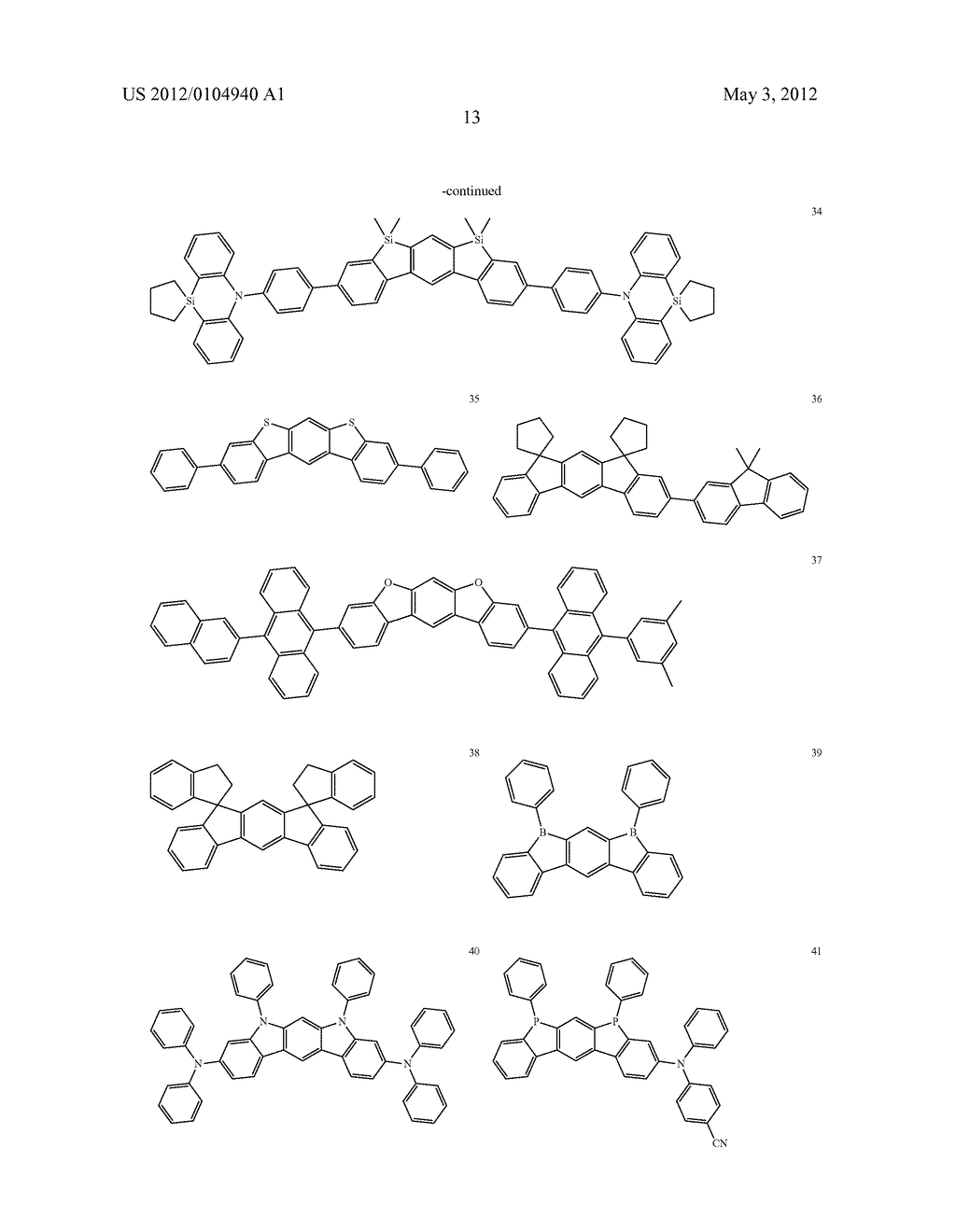 NOVEL COMPOUNDS FOR ORGANIC ELECTRONIC MATERIAL AND ORGANIC ELECTRONIC     DEVICE USING THE SAME - diagram, schematic, and image 14