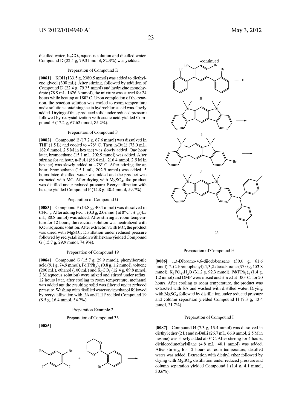 NOVEL COMPOUNDS FOR ORGANIC ELECTRONIC MATERIAL AND ORGANIC ELECTRONIC     DEVICE USING THE SAME - diagram, schematic, and image 24