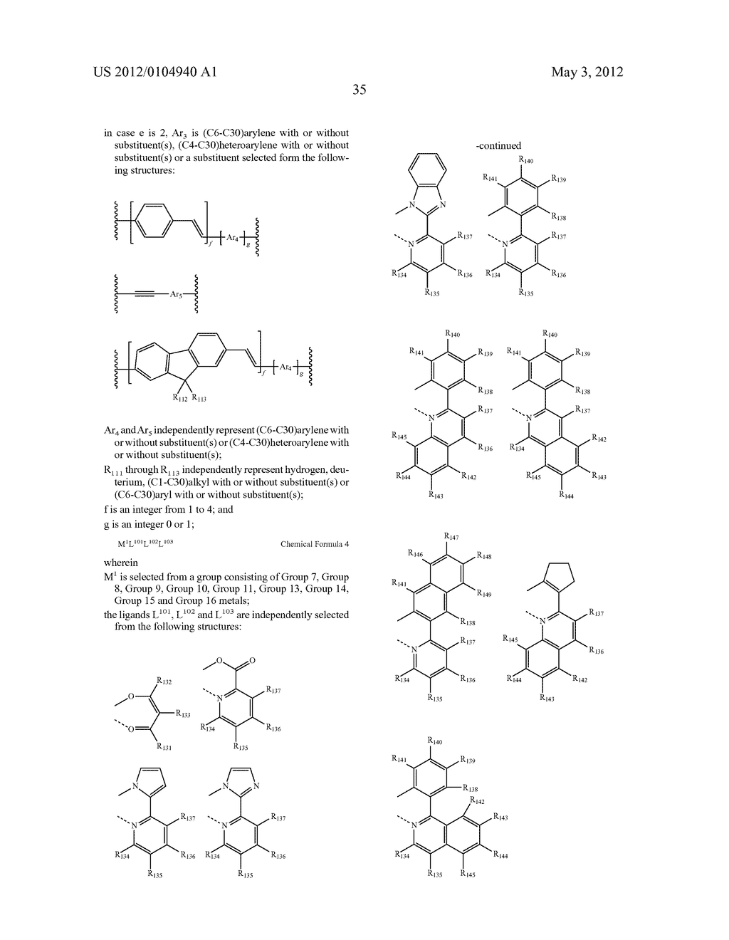 NOVEL COMPOUNDS FOR ORGANIC ELECTRONIC MATERIAL AND ORGANIC ELECTRONIC     DEVICE USING THE SAME - diagram, schematic, and image 36