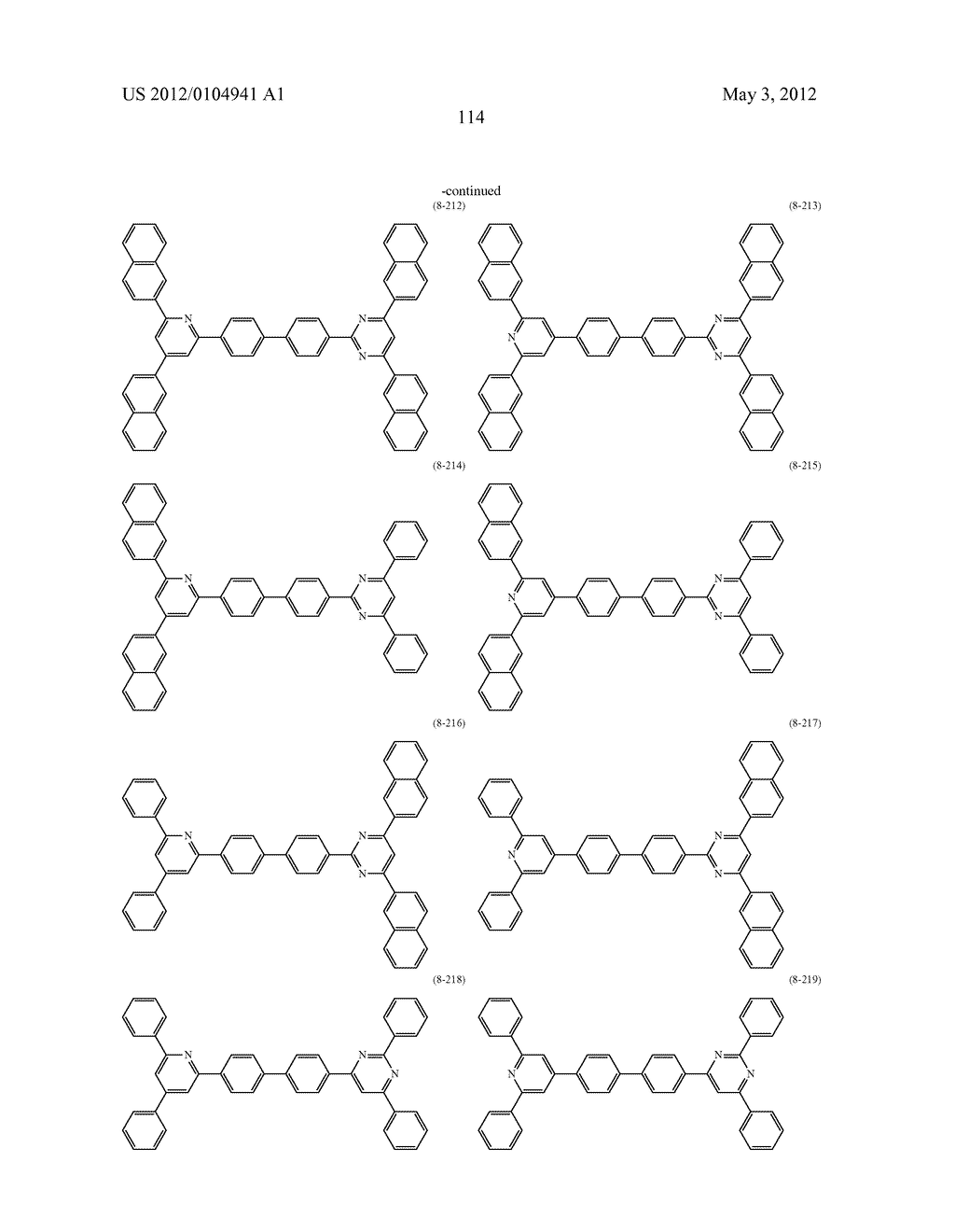 COMPOUND FOR AN ORGANIC PHOTOELECTRIC DEVICE AND ORGANIC PHOTOELECTRIC     DEVICE INCLUDING THE SAME - diagram, schematic, and image 118