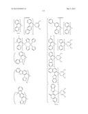 MATERIAL FOR ORGANIC ELECTROLUMINESCENCE DEVICE AND ORGANIC     ELECTROLUMINESCENCE DEVICE USING THE SAME diagram and image