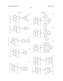 MATERIAL FOR ORGANIC ELECTROLUMINESCENCE DEVICE AND ORGANIC     ELECTROLUMINESCENCE DEVICE USING THE SAME diagram and image