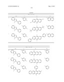 MATERIAL FOR ORGANIC ELECTROLUMINESCENCE DEVICE AND ORGANIC     ELECTROLUMINESCENCE DEVICE USING THE SAME diagram and image