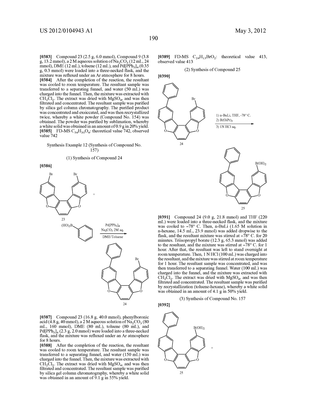 MATERIAL FOR ORGANIC ELECTROLUMINESCENCE DEVICE AND ORGANIC     ELECTROLUMINESCENCE DEVICE USING THE SAME - diagram, schematic, and image 191