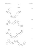 MATERIAL FOR ORGANIC ELECTROLUMINESCENCE DEVICE AND ORGANIC     ELECTROLUMINESCENCE DEVICE USING THE SAME diagram and image