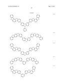 MATERIAL FOR ORGANIC ELECTROLUMINESCENCE DEVICE AND ORGANIC     ELECTROLUMINESCENCE DEVICE USING THE SAME diagram and image