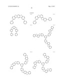 MATERIAL FOR ORGANIC ELECTROLUMINESCENCE DEVICE AND ORGANIC     ELECTROLUMINESCENCE DEVICE USING THE SAME diagram and image