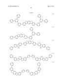 MATERIAL FOR ORGANIC ELECTROLUMINESCENCE DEVICE AND ORGANIC     ELECTROLUMINESCENCE DEVICE USING THE SAME diagram and image