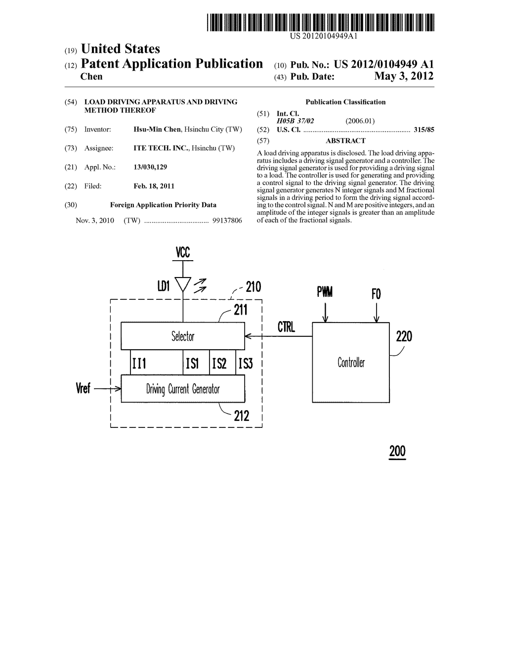 LOAD DRIVING APPARATUS AND DRIVING METHOD THEREOF - diagram, schematic, and image 01