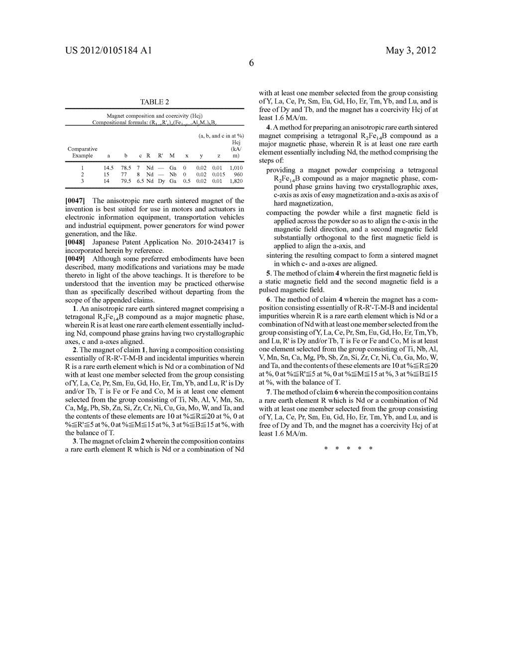 ANISOTROPIC RARE EARTH SINTERED MAGNET AND MAKING METHOD - diagram, schematic, and image 11