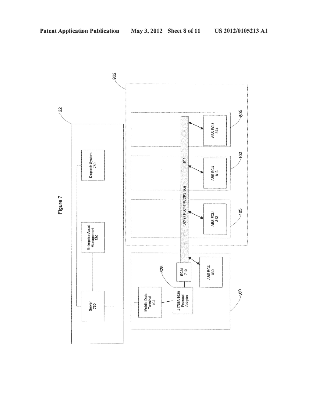 Information Transmission and Processing Systems and Methods for Freight     Carriers - diagram, schematic, and image 09