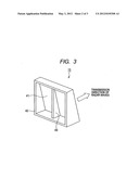 Radome incorporating partition wall for enhancing isolation between     transmitted and received radar waves of radar apparatus diagram and image