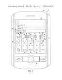 HANDHELD ELECTRONIC DEVICE PROVIDING CONFIRMATION OF INPUT, AND ASSOCIATED     METHOD diagram and image