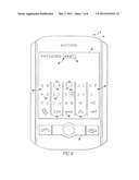 HANDHELD ELECTRONIC DEVICE PROVIDING CONFIRMATION OF INPUT, AND ASSOCIATED     METHOD diagram and image