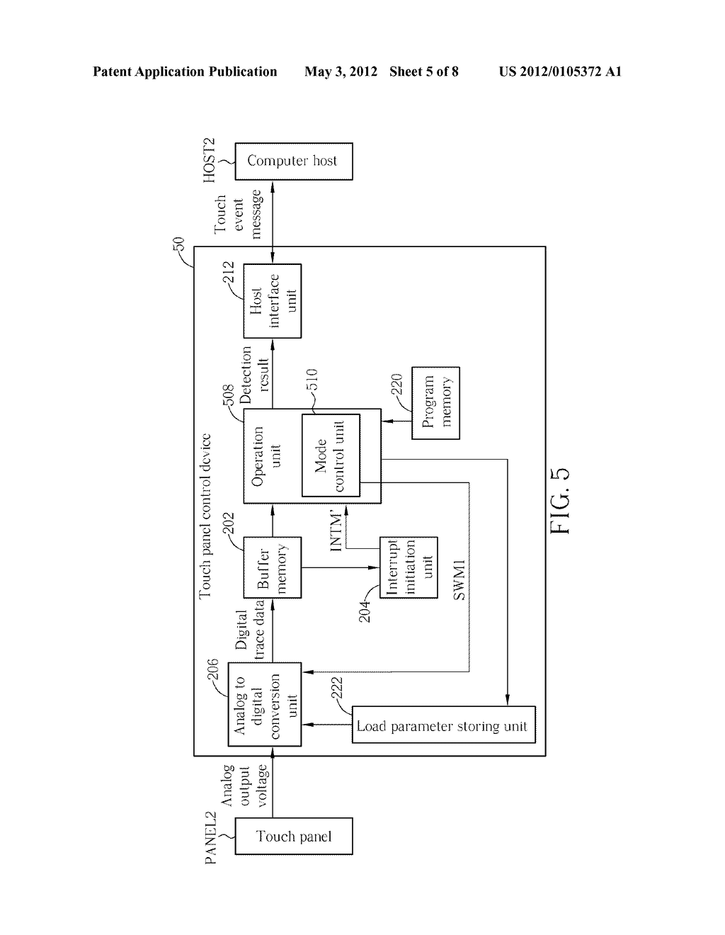 Energy-efficient Touch Panel Device and Related Method - diagram, schematic, and image 06