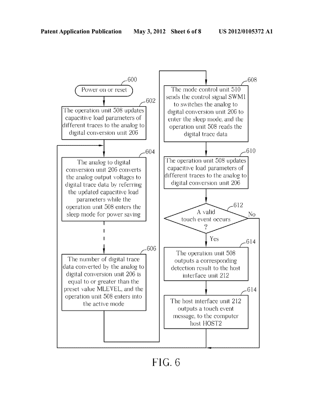 Energy-efficient Touch Panel Device and Related Method - diagram, schematic, and image 07