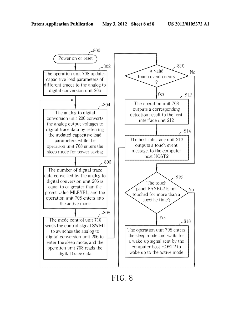 Energy-efficient Touch Panel Device and Related Method - diagram, schematic, and image 09