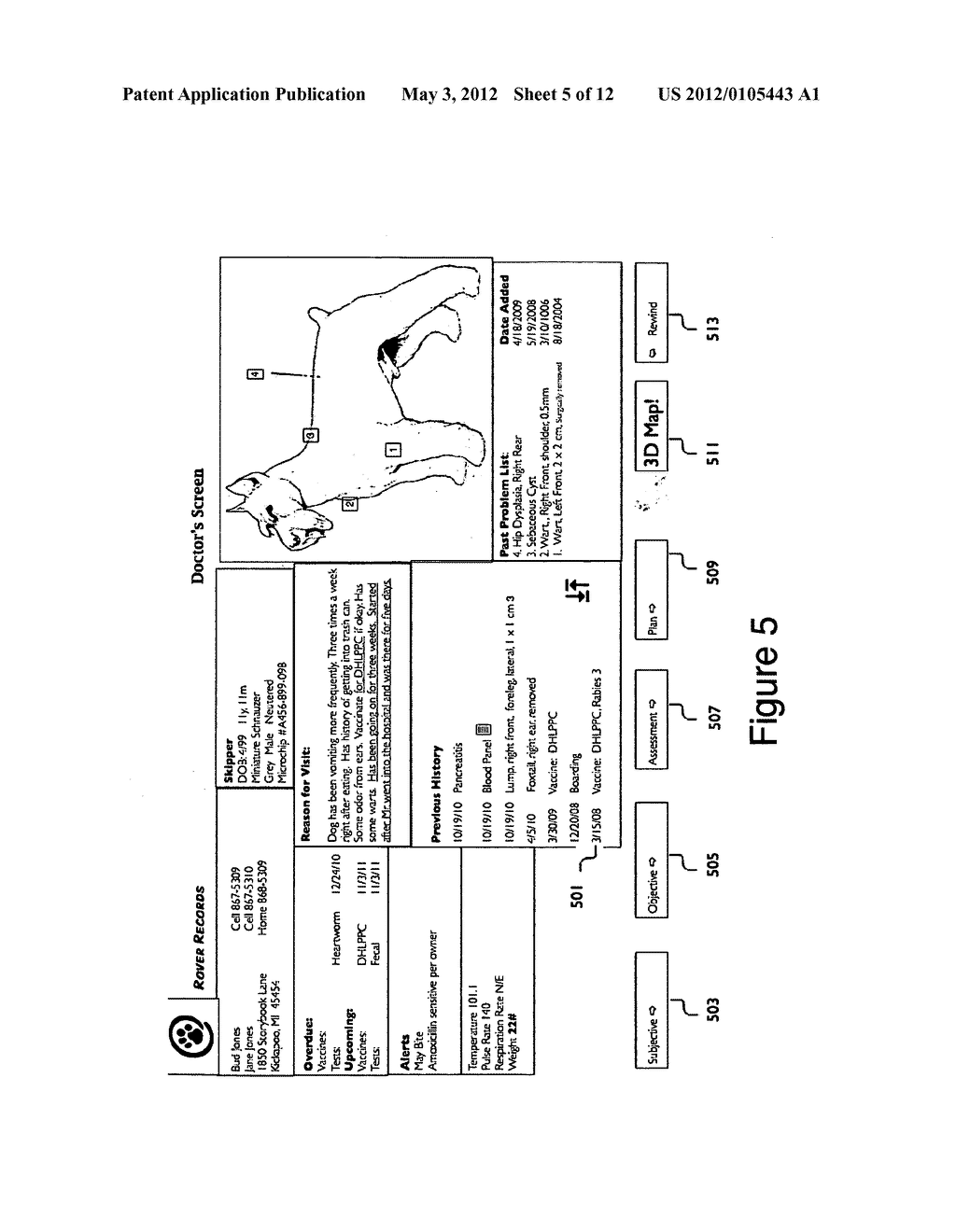 System and Method for Generating A Three-Dimensional Patient Display - diagram, schematic, and image 06