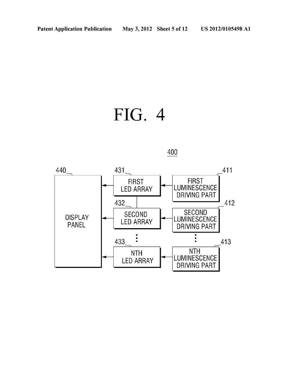 LUMINESCENCE DRIVING APPARATUS, DISPLAY APPARATUS AND DRIVING METHOD     THEREOF - diagram, schematic, and image 06