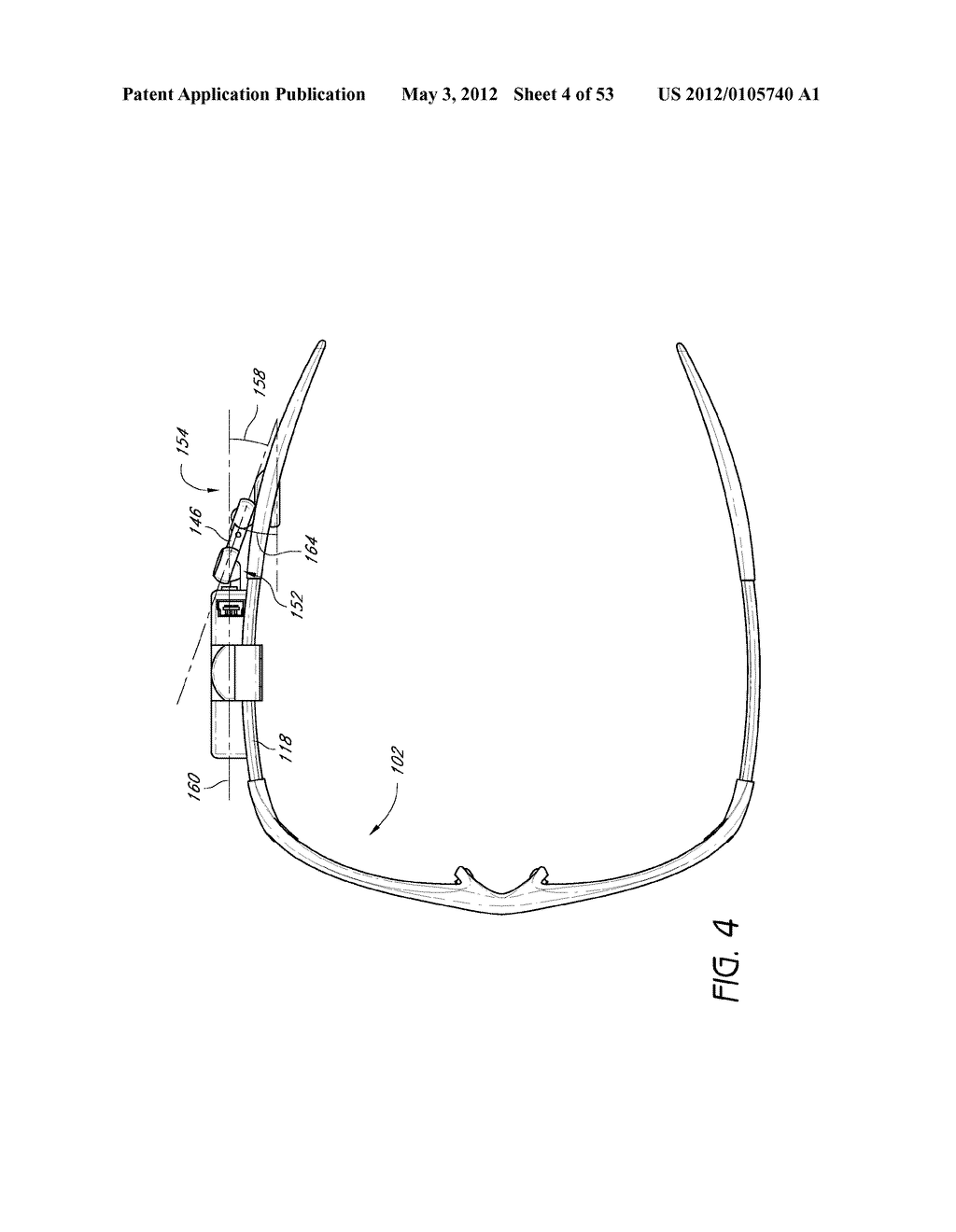 EYEWEAR WITH DETACHABLE ADJUSTABLE ELECTRONICS MODULE - diagram, schematic, and image 05