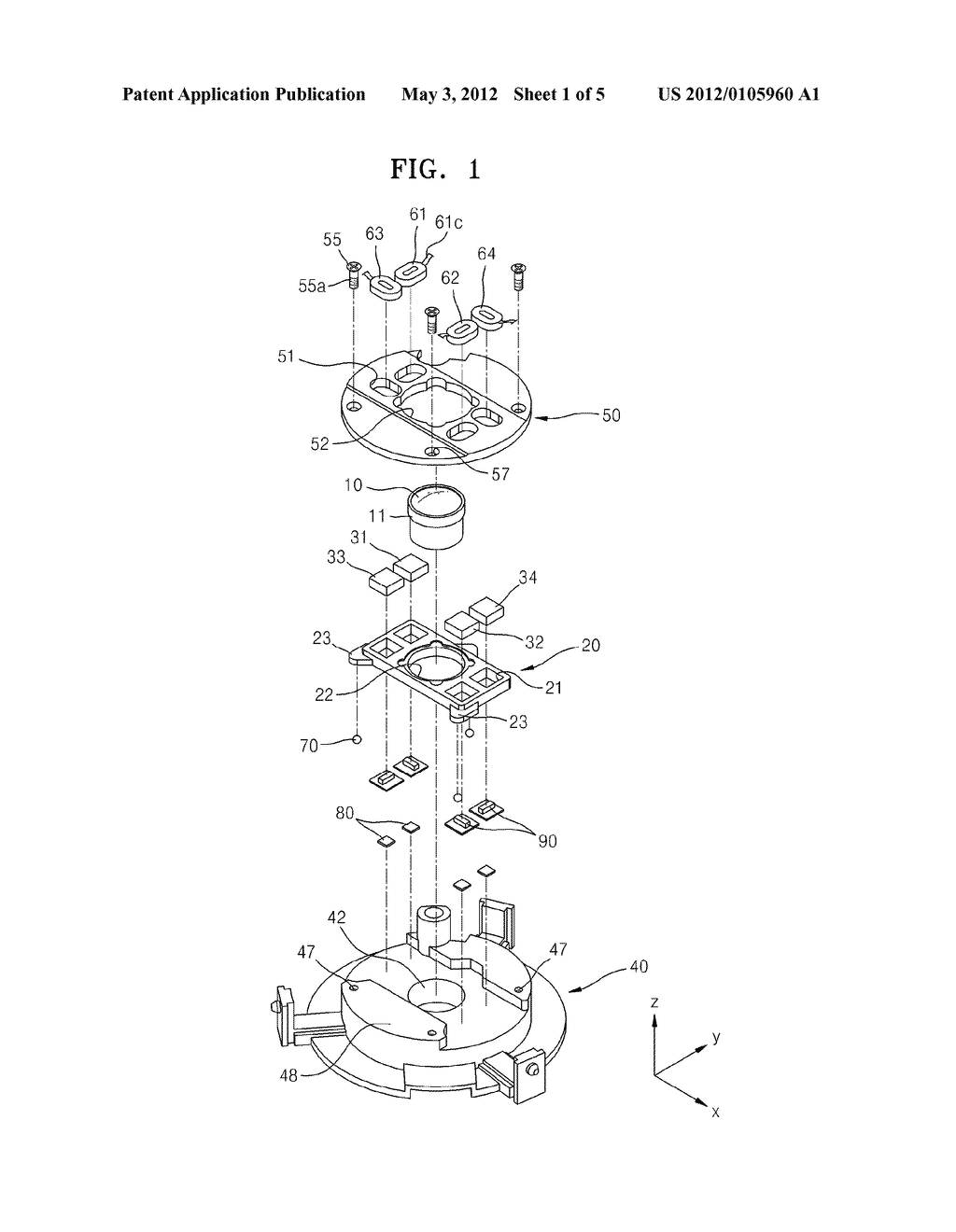 OPTICAL DEVICE INCLUDING ADJUSTABLE OPTICAL ELEMENT - diagram, schematic, and image 02