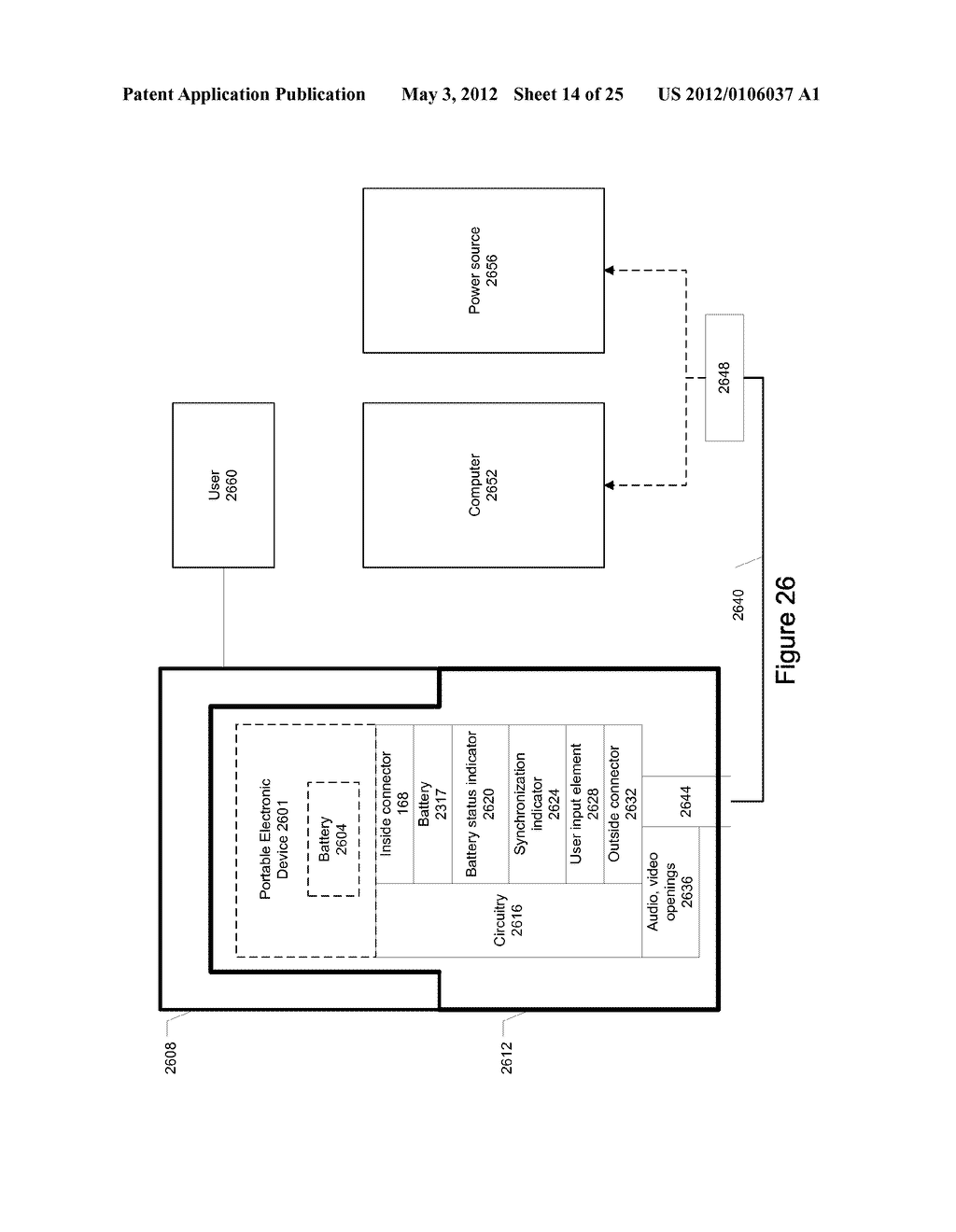 Portable Electronic Device Case with Battery - diagram, schematic, and image 15