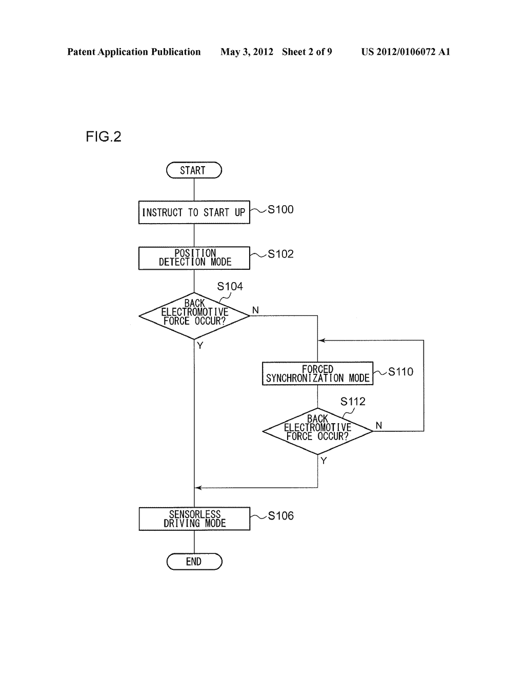 DRIVING APPARATUS FOR SENSORLESS FAN MOTOR - diagram, schematic, and image 03