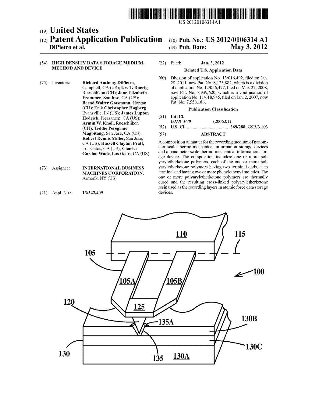 HIGH DENSITY DATA STORAGE MEDIUM, METHOD AND DEVICE - diagram, schematic, and image 01