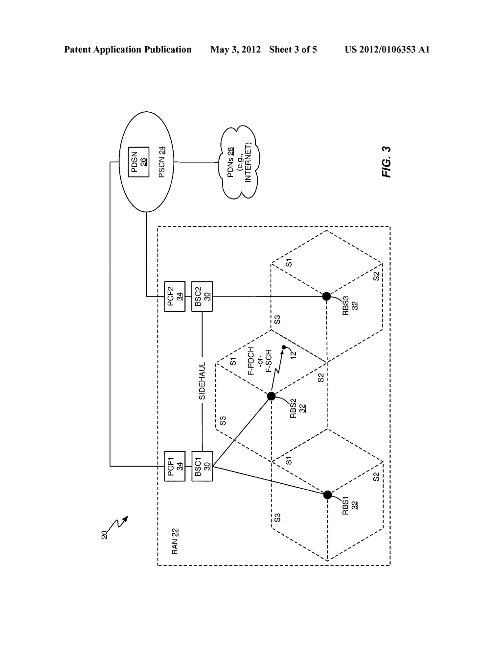 Method and Apparatus for Supporting Packet Data Services in Service Area     Boundary Regions - diagram, schematic, and image 04