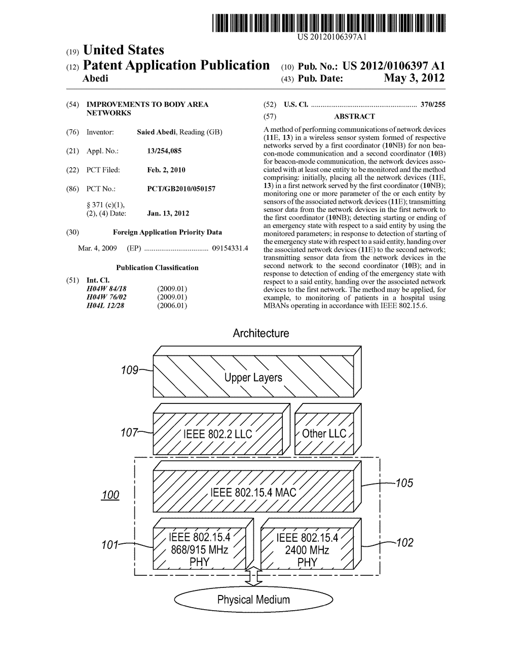 IMPROVEMENTS TO BODY AREA NETWORKS - diagram, schematic, and image 01