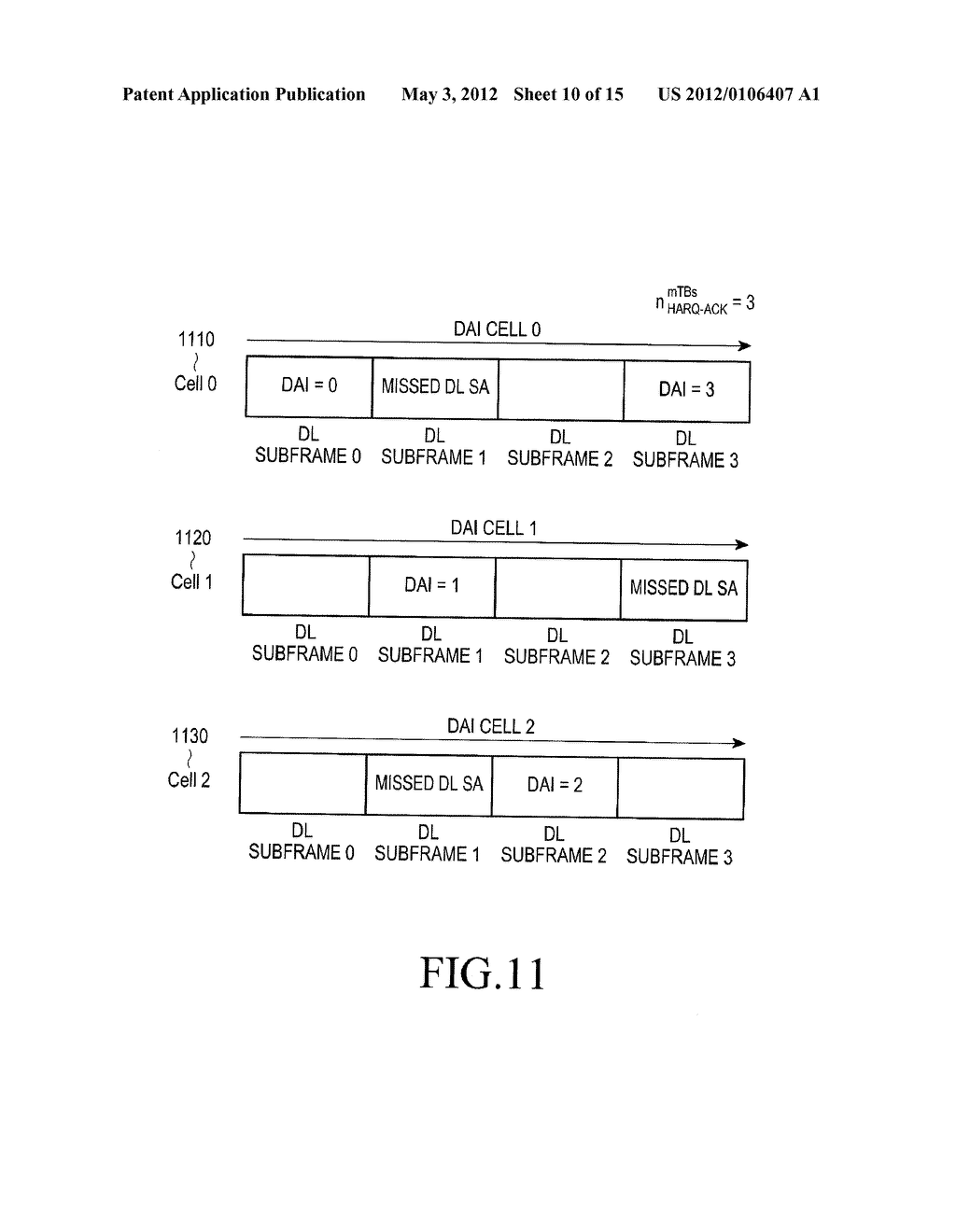 GENERATION OF HARQ-ACK INFORMATION AND POWER CONTROL OF HARQ-ACK SIGNALS     IN TDD SYSTEMS WITH DOWNLINK OF CARRIER AGGREGATION - diagram, schematic, and image 11