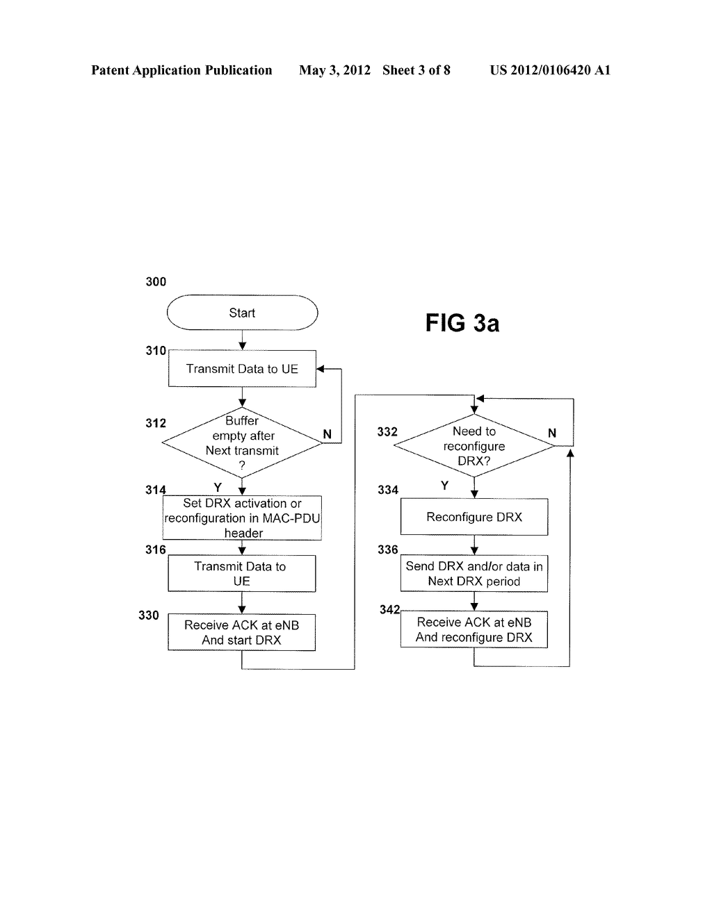 METHOD AND SYSTEM FOR RECOVERING FROM DRX TIMING DE-SYNCHRONIZATION IN     LTE_ACTIVE - diagram, schematic, and image 04