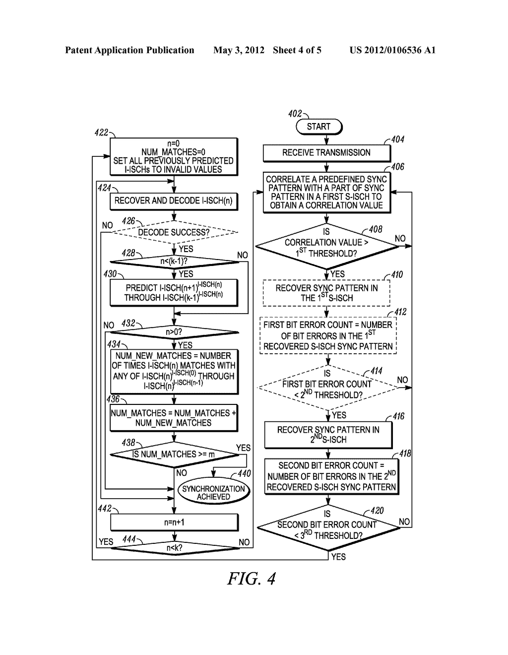 METHOD AND APPARATUS FOR ACHIEVING SYNCHRONIZATION IN A WIRELESS     COMMUNICATION SYSTEM - diagram, schematic, and image 05