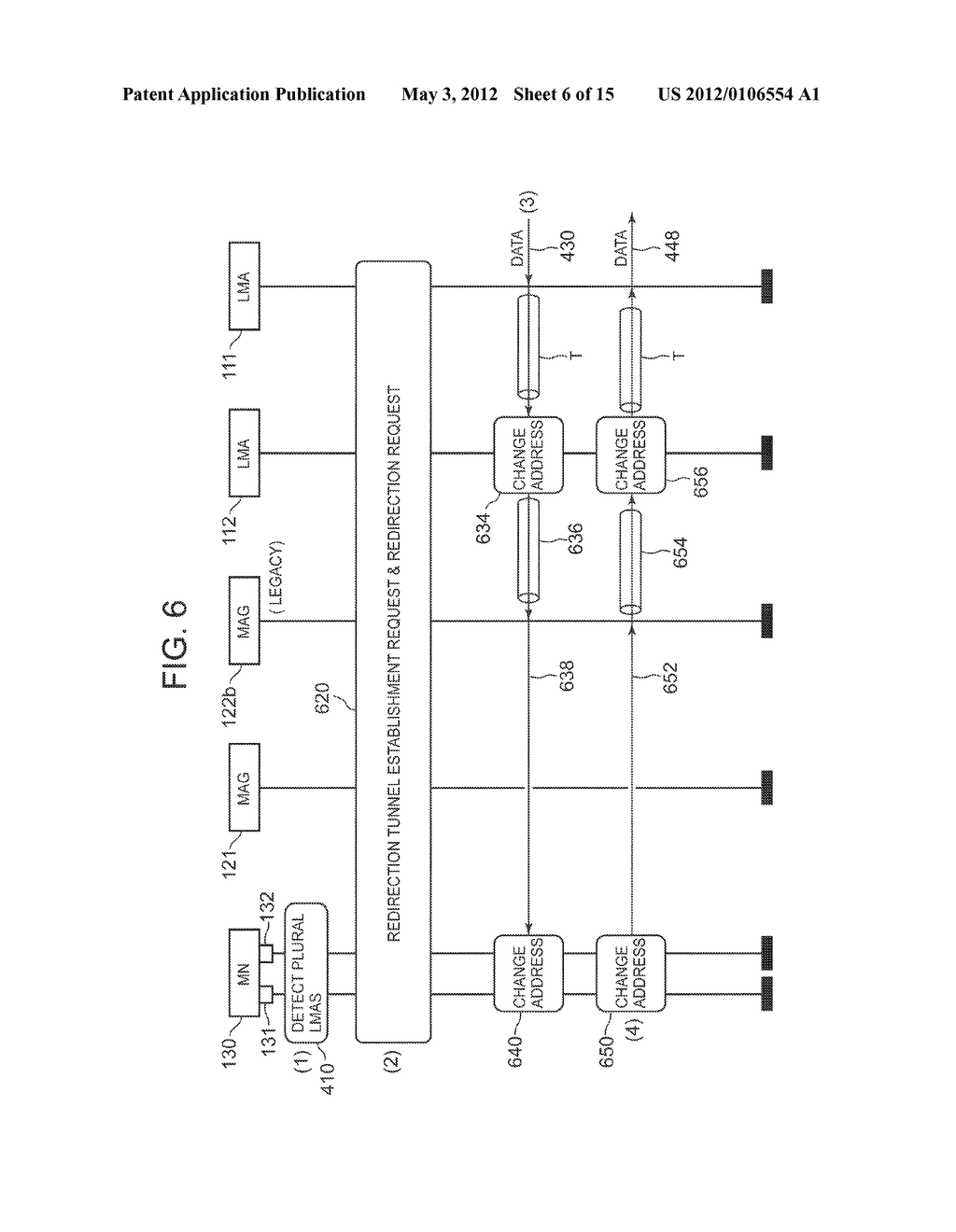 REDIRECTION METHOD, REDIRECTION SYSTEM, MOBILE NODE, HOME AGENT, AND PROXY     NODE - diagram, schematic, and image 07