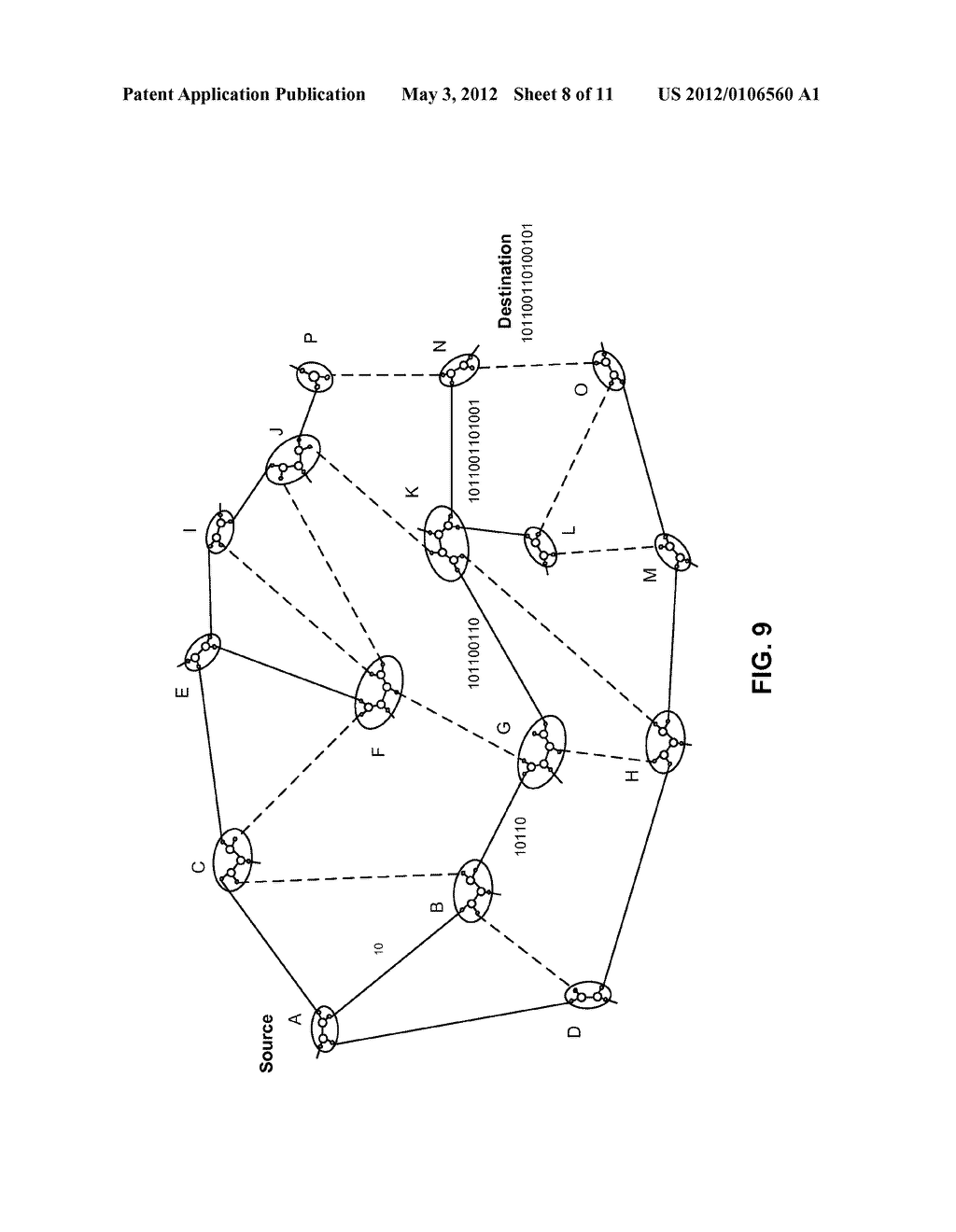 INTER-DOMAIN ROUTING IN AN N-ARY-TREE AND SOURCE-ROUTING BASED     COMMUNICATION FRAMEWORK - diagram, schematic, and image 09