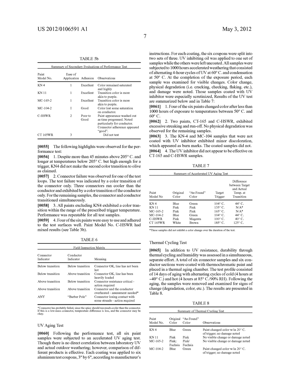 Overhead Power Connector Integrity Assessment by Application of Thermal     History Detectors - diagram, schematic, and image 10