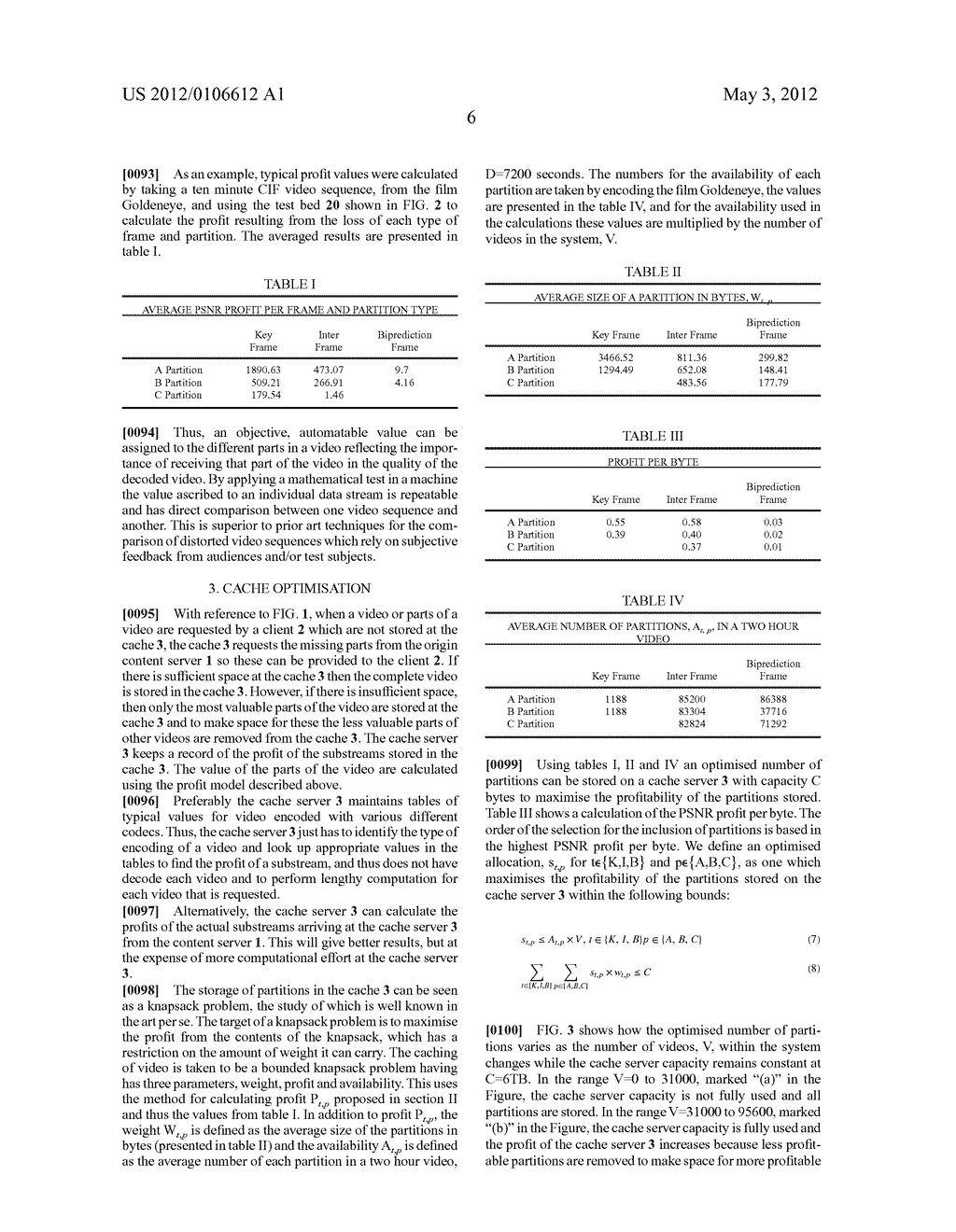 METHOD OF EVALUATING THE PROFIT OF A SUBSTREAM OF ENCODED VIDEO DATA,     METHOD OF OPERATING SERVERS, SERVERS, NETWORK AND APPARATUS - diagram, schematic, and image 18