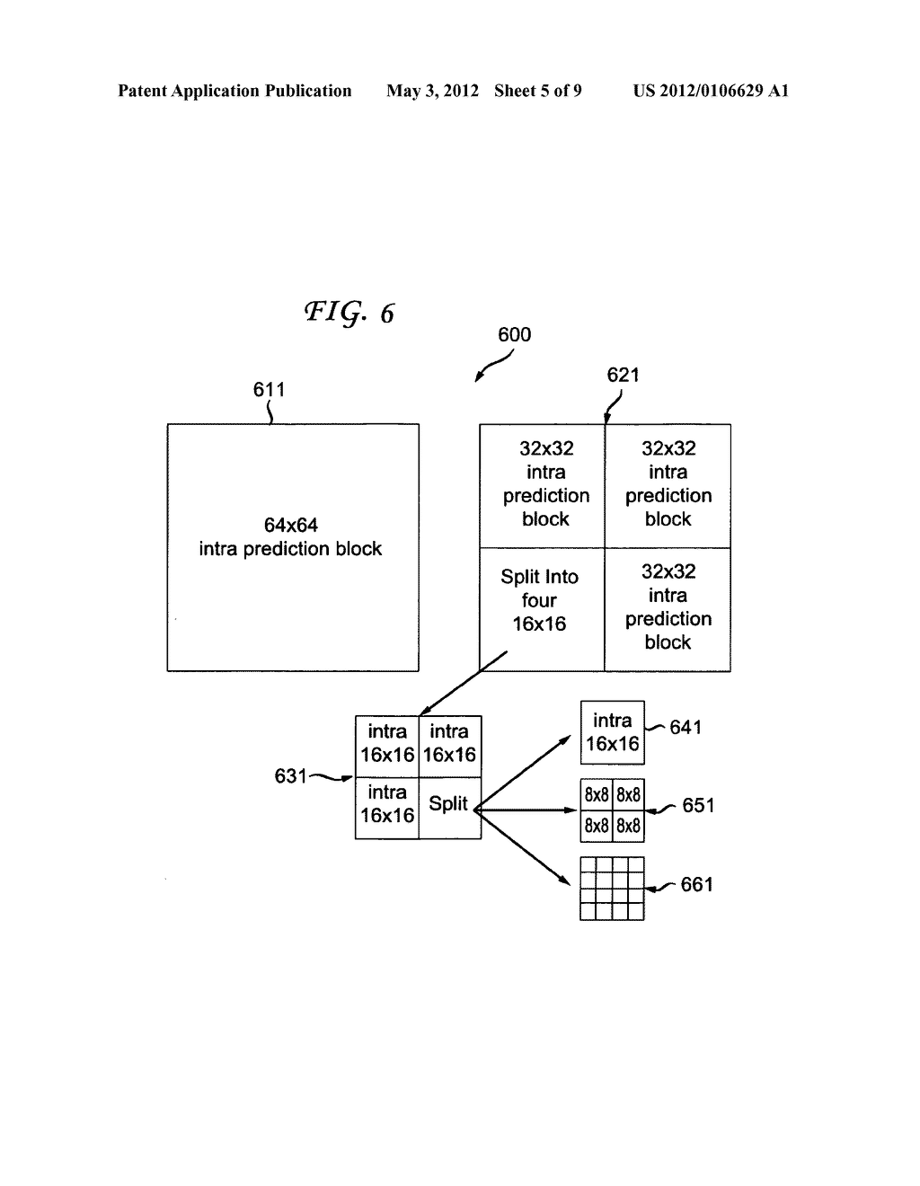 METHODS AND APPARATUS FOR SIGNALING INTRA PREDICTION FOR LARGE BLOCKS FOR     VIDEO ENCODERS AND DECODERS - diagram, schematic, and image 06