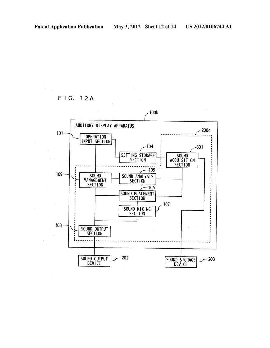 AUDITORY DISPLAY APPARATUS AND AUDITORY DISPLAY METHOD - diagram, schematic, and image 13