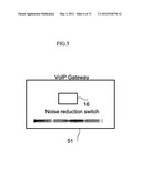 SYSTEM AND METHOD FOR A NOISE REDUCTION SWITCH IN A COMMUNICATION DEVICE diagram and image