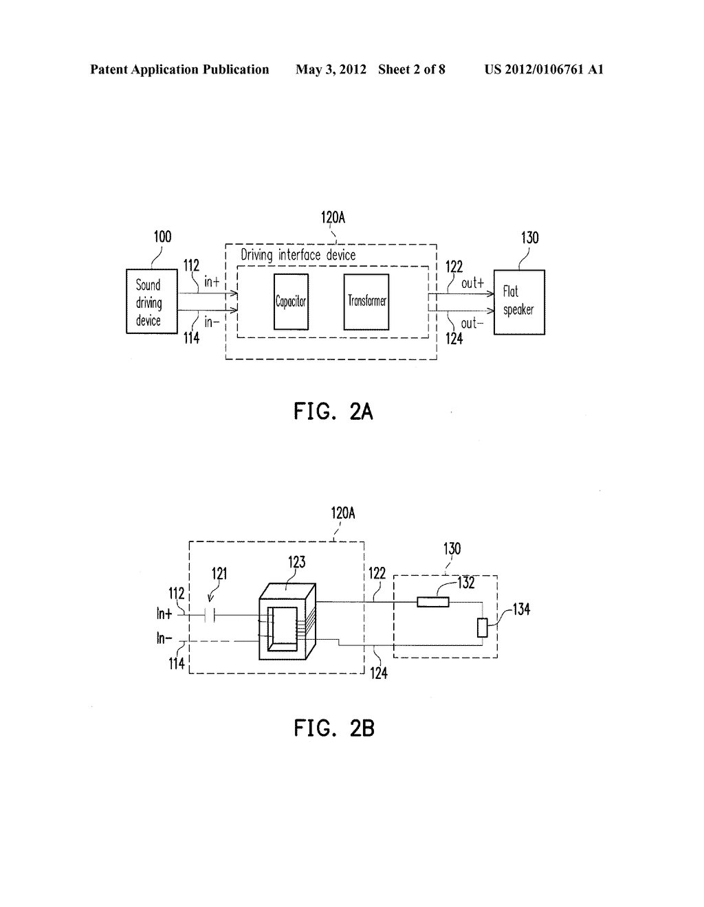 DRIVING INTERFACE DEVICE ADAPTIVE TO A FLAT SPEAKER - diagram, schematic, and image 03