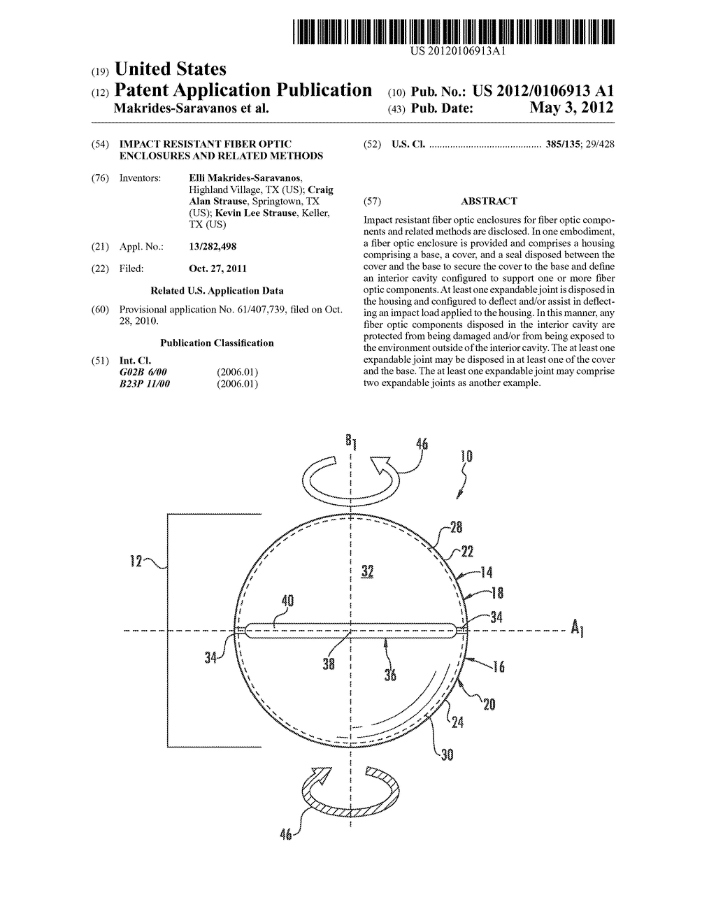 IMPACT RESISTANT FIBER OPTIC ENCLOSURES AND RELATED METHODS - diagram, schematic, and image 01