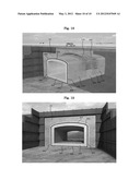 TUNNEL REINFORCEMENT STRUCTURE AND TUNNEL CONSTRUCTION METHOD CAPABLE OF     CONTROLLING GROUND DISPLACEMENT USING PRESSURIZATION diagram and image