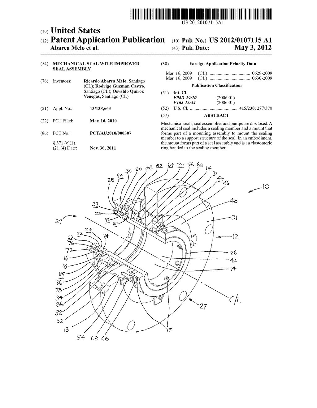 Mechanical Seal With Improved Seal Assembly - diagram, schematic, and image 01