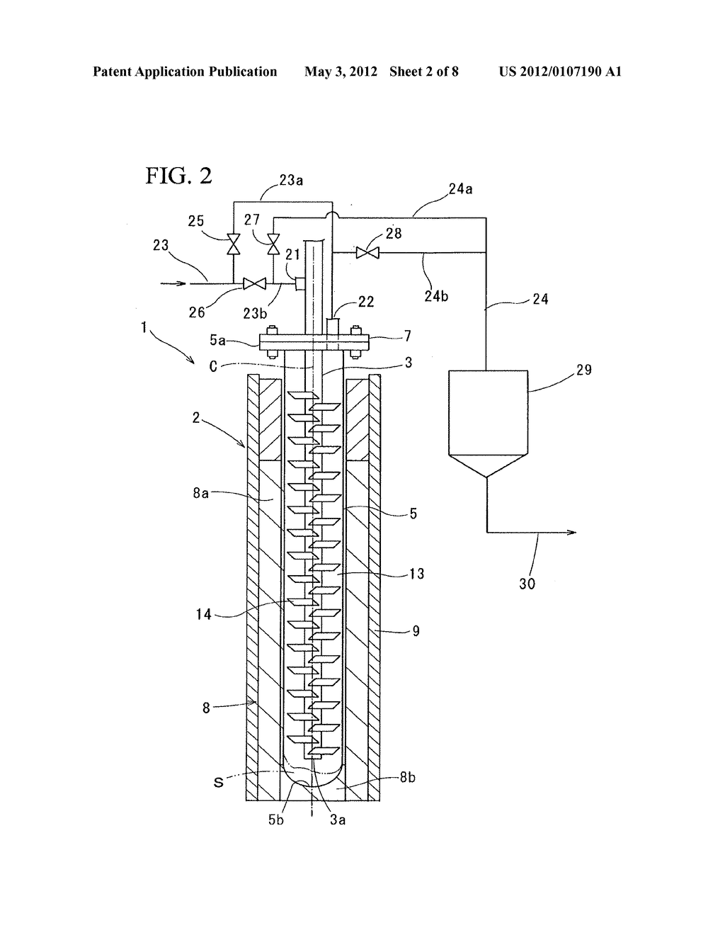 APPARATUS FOR PRODUCING TRICHLOROSILANE AND METHOD FOR PRODUCING     TRICHLOROSILANE - diagram, schematic, and image 03