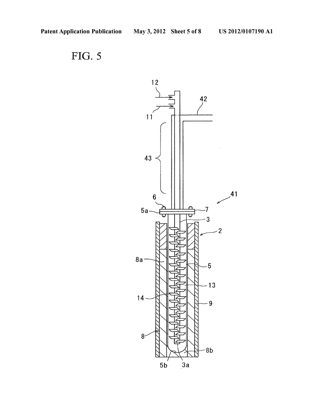 APPARATUS FOR PRODUCING TRICHLOROSILANE AND METHOD FOR PRODUCING     TRICHLOROSILANE - diagram, schematic, and image 06