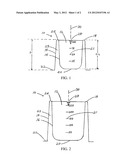 THERMOFORMED PLASTIC LABORATORY BEAKER CONFIGURED TO STABILIZE TEMPERATURE     AND RESIST TIPPING diagram and image