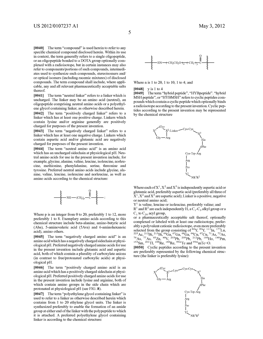 ARG-GLY-ASP-CONJUGATED ALPHA-MELANOCYTE STIMULATING HORMONE HYBRID PEPTIDE     FOR USE IN DIAGNOSING AND TREATING MELANOMA, INCLUDING METASTATIC     MELANOMA AND METHODS RELATED TO SAME - diagram, schematic, and image 22